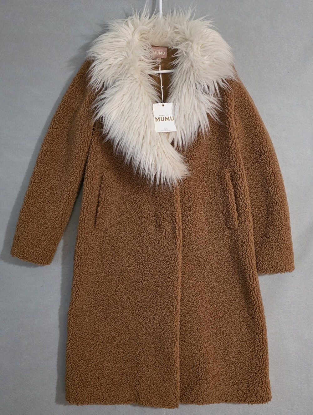 NWT Show Me Your MUMU Stay Warm Jacket Faux Sherpa Boho Size Small